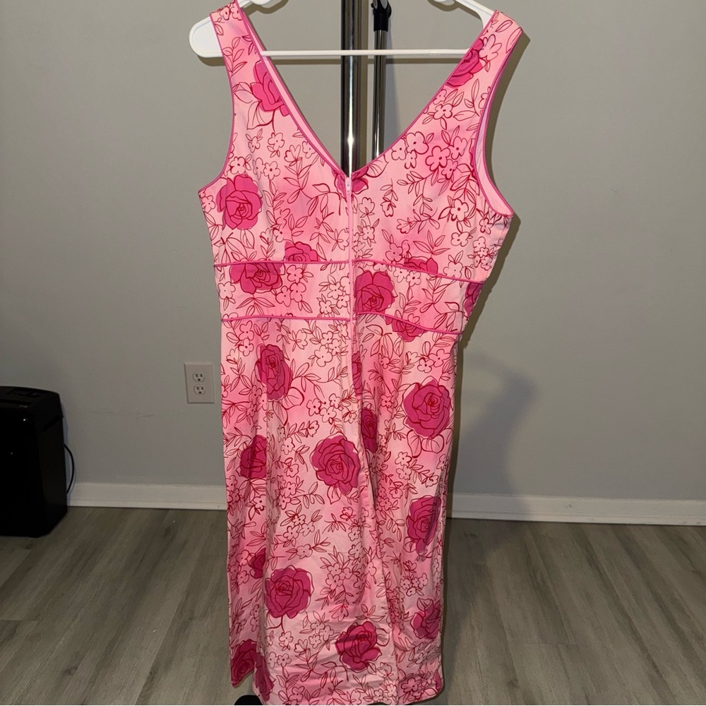 New York & Company Women’s Size 14 Pink Rose Sleeveless Dress - Picture 5 of 6